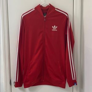 Adidas Red Track Suit Jacket